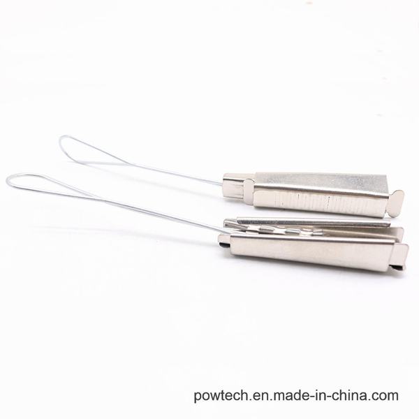 Stainless Steel FTTH Accessories Telecom Drop Cable Wire Clamp