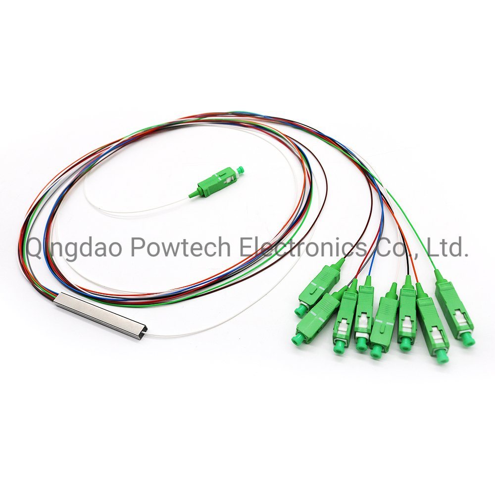 China 
                                 El tubo de acero tipo 1x2 1X8 1X16 PLC Splitter de fibra óptica                              fabricante y proveedor