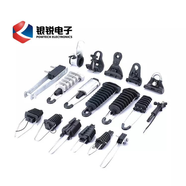 Suspension Clamp with Aluminum Alloy Bracket for ADSS ABC Aerial Fiber Optic Cable