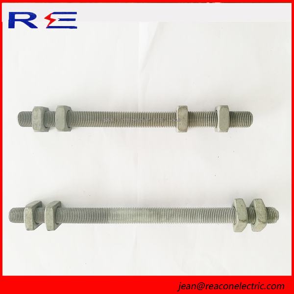 Galvanized 1/2 Inch Double Arming Bolt