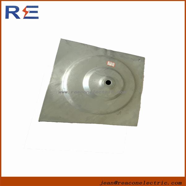 Galvanized Cross-Plate Anchor (Hubcap) for Pole Line Hardware