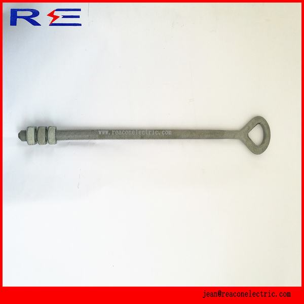 Galvanized Oval Eye Bolts for Pole Line Hardware