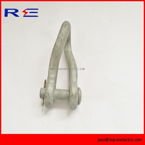 Galvanized Twisted Anchor Shackle for Pole Line Hardware