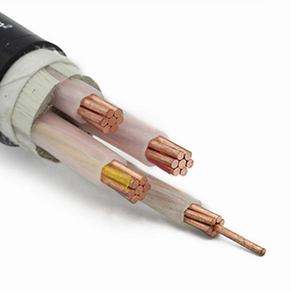 China 
                                 0.6/1kv XLPE Conductor de cobre de aislamiento de la cinta de acero de revestimiento de PVC blindado el cable de alimentación                              fabricante y proveedor