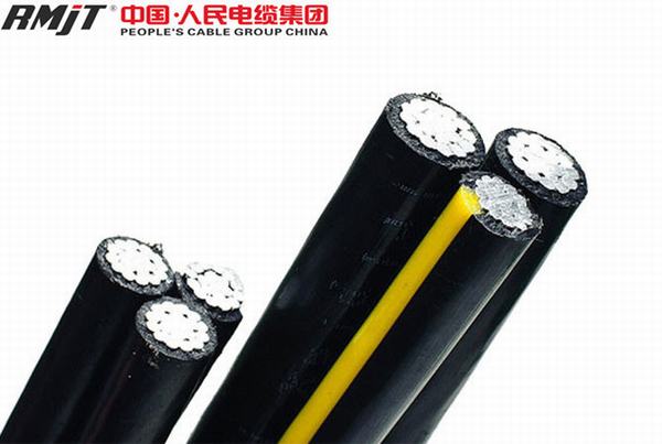 China 
                                 XLPE- oder PE-Isoliertes Triplex-Service-Drop-ABC-Kabel, 0,6/1 kv Über Kopf                              Herstellung und Lieferant