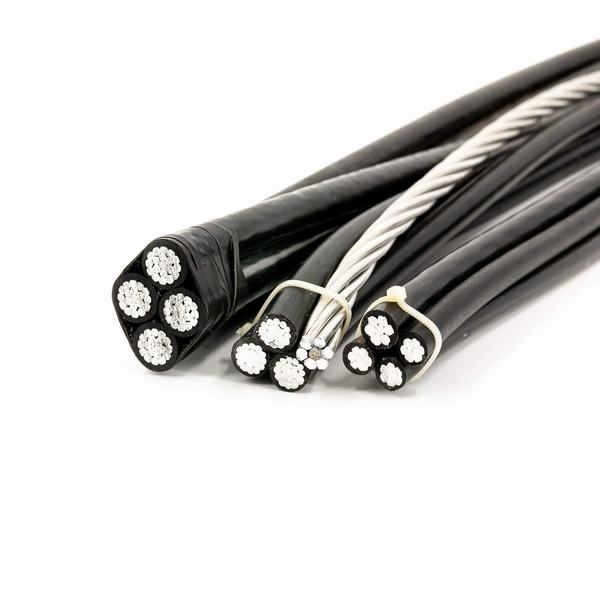 
                                 10 мм2 11 кВ 15 кВ алюминиевый проводник, верхняя линия передачи, изолированная XLPE 3-фазный кабель ABC с электропитанием                            