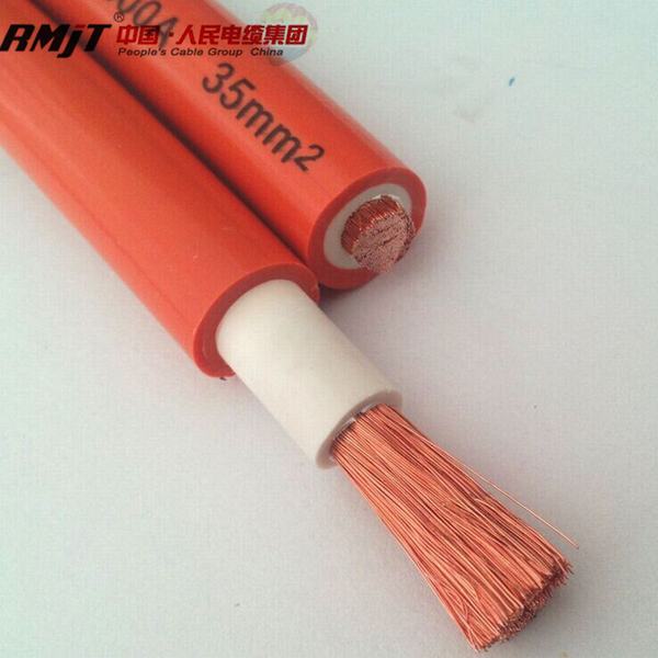 China 
                        16mm 25mm 35mm Flexible Orange Welding Cable
                      manufacture and supplier