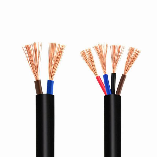 2*1.5mm2, 4*2.5mm2, 5*0.5mm2 300/500V PVC Coated Electrical Wire Cable H03VV-F/H05VV-F