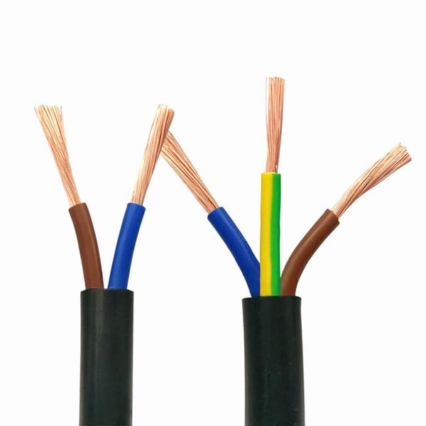 
                                 3 núcleos de 1,5 mm2 de 2,5 mm2 recubierto de PVC flexible Cable de cobre                            