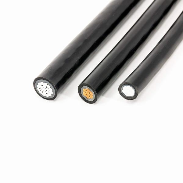35mm UL854 Copper Aluminum Standard Electric Wrie 2*6AWG 8.7/15kv PVC Power Cable