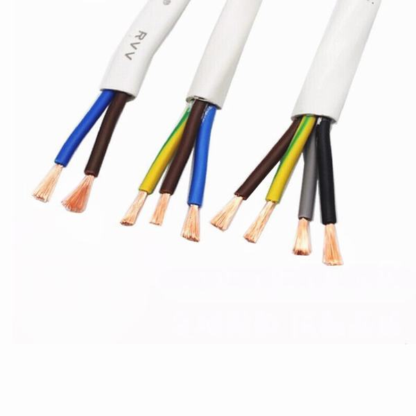 4 Core 10mm PVC Electric Copper Cable Flexible Rvv Electrical Cable