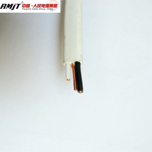 China 
                                 Flacher elektrischer Draht aus Kupferdraht Zwilling mit Erdungsdraht                              Herstellung und Lieferant