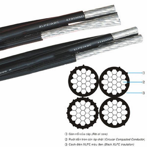 Low and Medium Voltage ABC PVC/XLPE Cable with Ribs