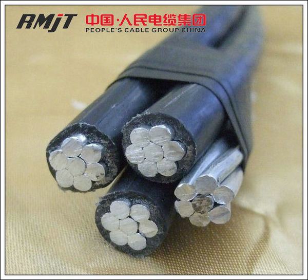 China 
                        Quadruplex Service Drop Aluminum Conductor Aerial Bundled Cable
                      manufacture and supplier