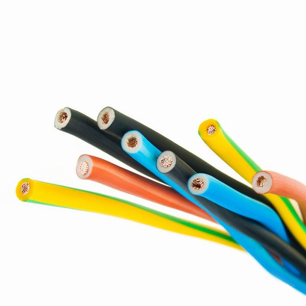 
                                 Thhn Thwn Thw cable 18AWG 16 AWG 14AWG 12AWG 10 AWG 8AWG núcleo de cobre aislados con PVC, Cable eléctrico de la chaqueta de nylon                            