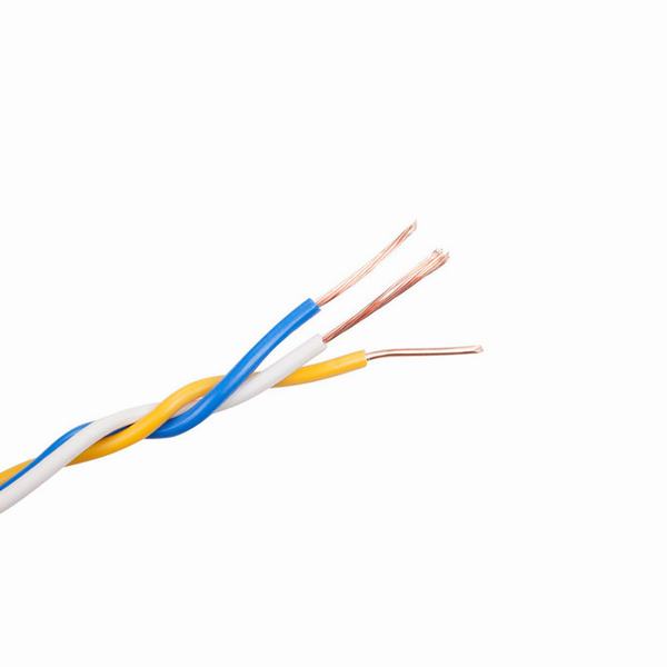 
                                 Cable trenzado doble aislamiento de PVC Rvs 2*1,5 mm2 Rollo de cable eléctrico                            