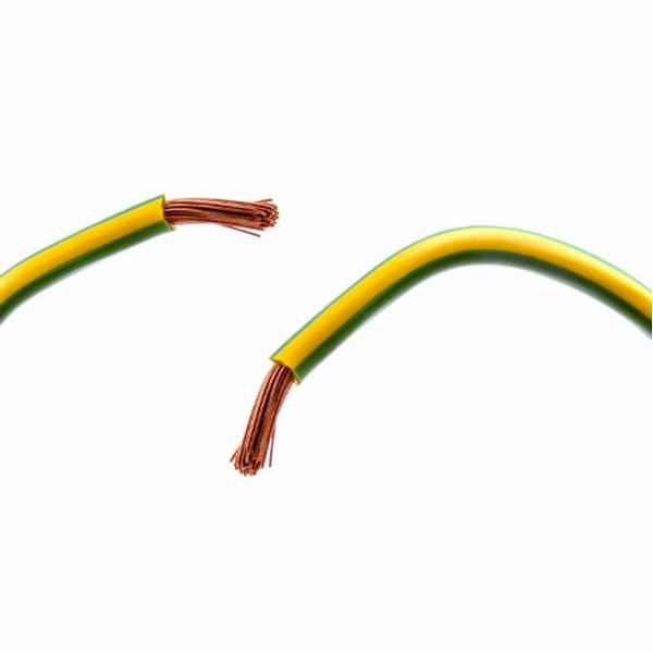 
                                 Amarillo/Verde 4 mm2 6mm2 10mm2 Edificio Flexible Cable de masa                            