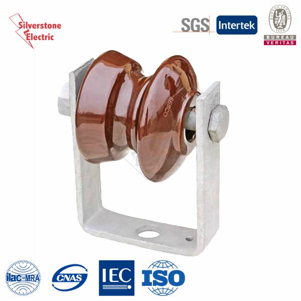 14.5kv Brown Electric Ceramic Shackle Type Insulators