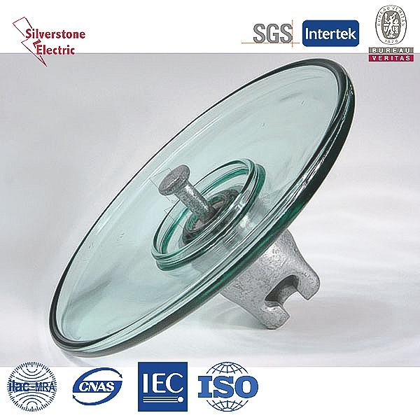 35kn 50kn 60kn Grounding Type Toughened Glass Disc Insulator