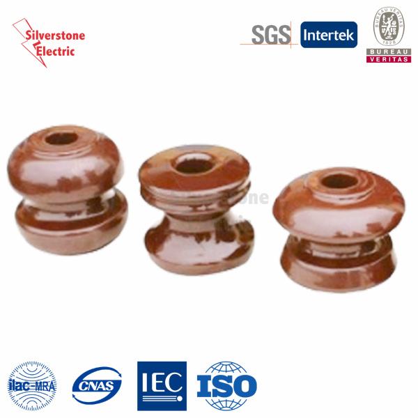 Brown Electric Ceramic Shackle Type Insulators