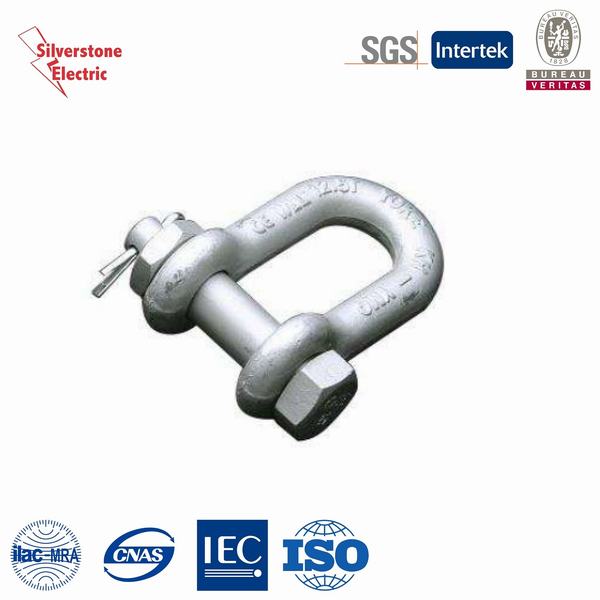 Good Quality Galvanized Us Hot Forged Safety Bow Shackle with Nut G2130