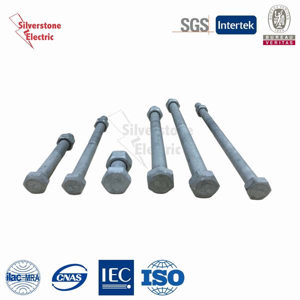 Hot-Dipped Galvanized Hexagonal Bolts and Nuts Grade 3.6/4.6/4.8/5.6/6.8/8.8/9.8/10.9/12.9 High Quality