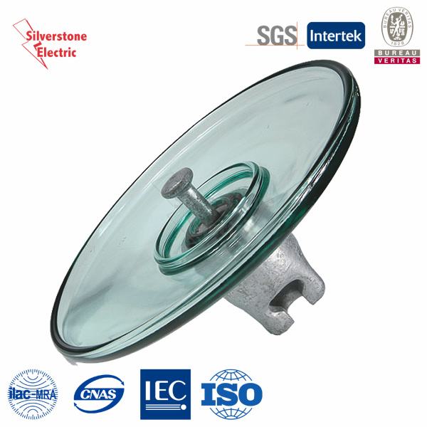 China 
                                 IEC Tipo de conexión a tierra de la suspensión de cristal templado disco aislante                              fabricante y proveedor