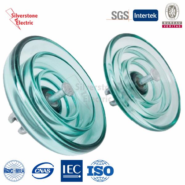 U100 50kn Disk Suspension Toughened Glass Insulator IEC Disc Insulator