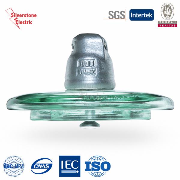 Chine 
                                 U120 60kn Le verre trempé isolant isolant isolant disc Disque IEC                              fabrication et fournisseur