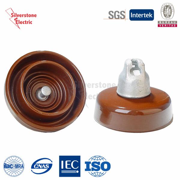 China 
                        Vintage Brown Ceramic 120kn Anti Fog Disc Insulator ANSI
                      manufacture and supplier