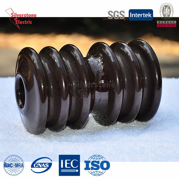 Cina 
                                 ANSI di ceramica dell'isolante dell'anello di trazione dell'isolante della bobina della porcellana del Brown dell'annata                              produzione e fornitore