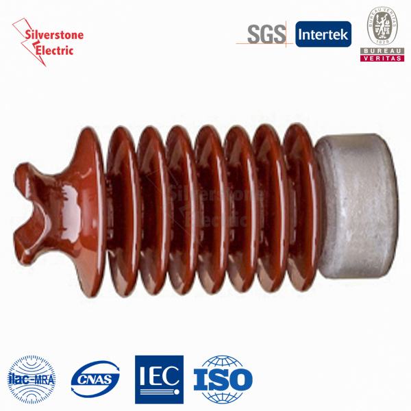 China 
                        Vintage Brown Top Station Porcelain Insulator High Voltage ANSI 57-2
                      manufacture and supplier