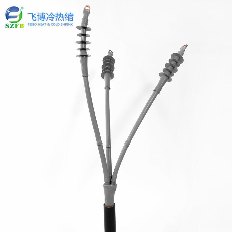 10kv High Voltage Cold Shrink Cable Terminal Head Three Core Power Cable