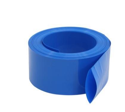 China 
                18650 paquete de baterías de litio PVC tubo de aislamiento retráctil tubo azul Envoltura termorretráctil
             en venta