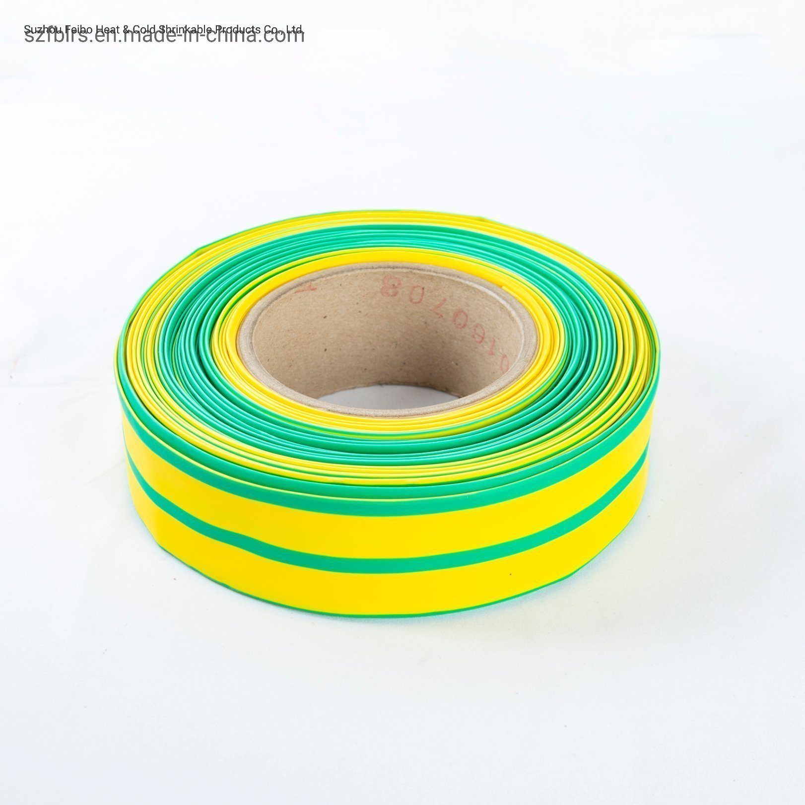 2024 Year Feibo Heat Shrink Sleeves Yellow Green Striped Heat Shrink Tube