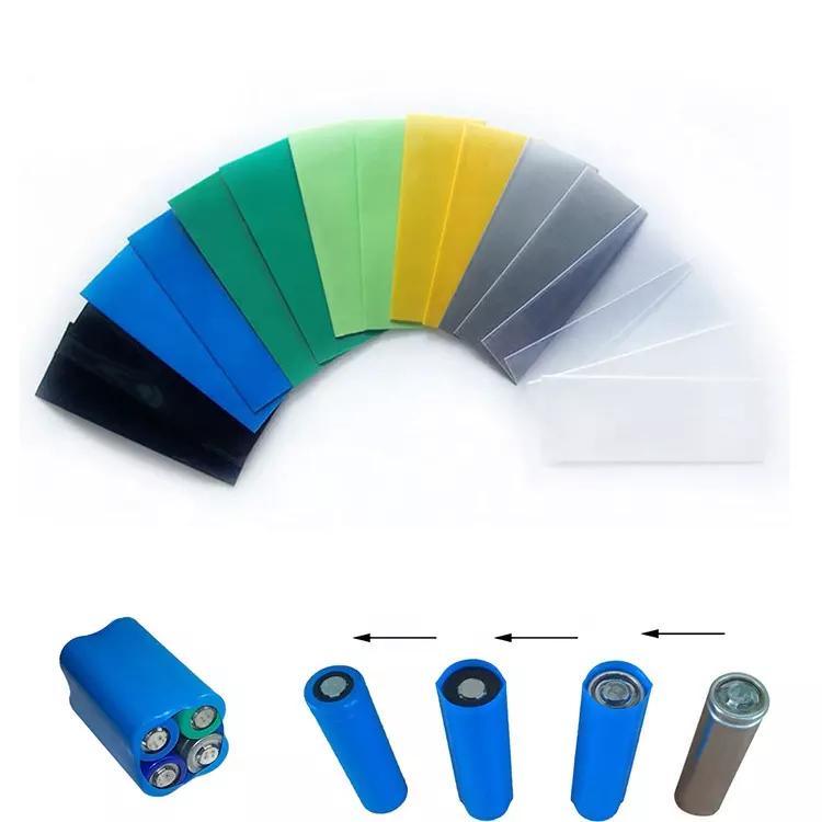 
                23mm-600mm diametro esterno PVC blu membrana termoretraibile PVC calore batteria Pellicola termoretraibile per batteria 18650
            