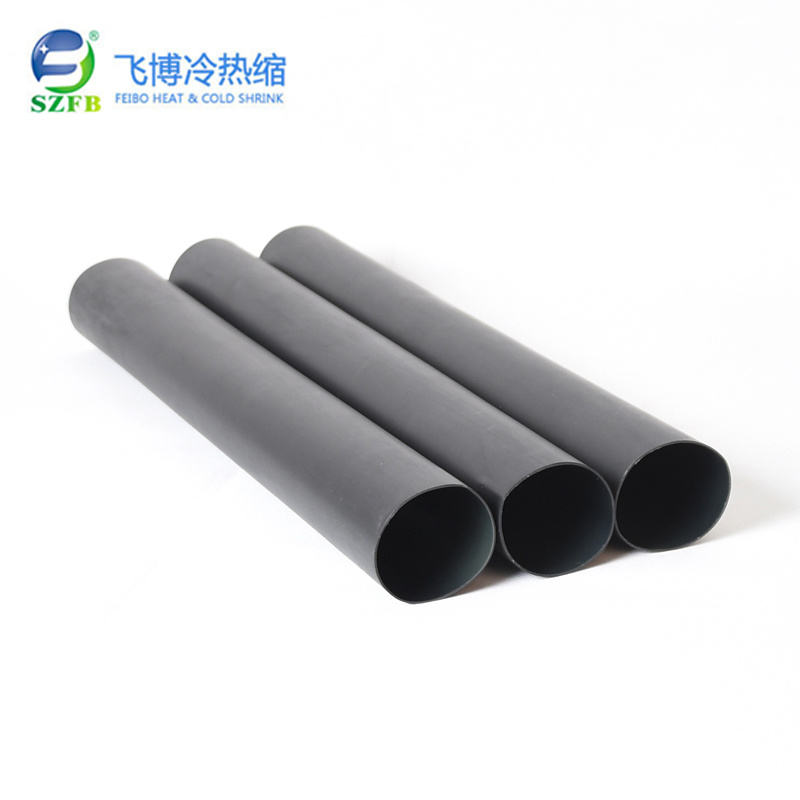 Cina 
                3: 1 parete media termoretraibile tubo incollatura nera
              produzione e fornitore