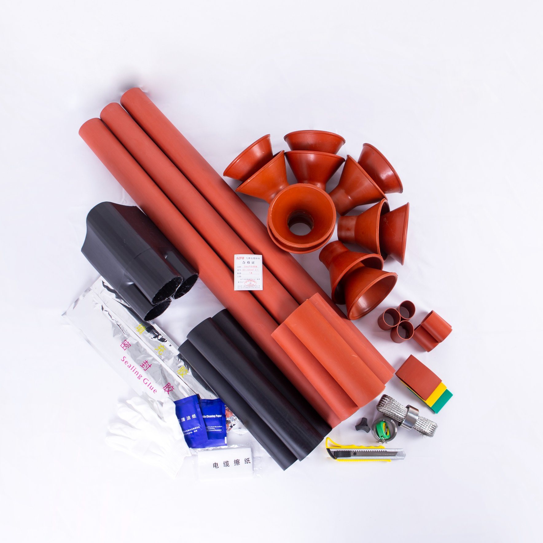 33kv Heat Shrinkable Type Outdoor Termination Kit Cable Accessory