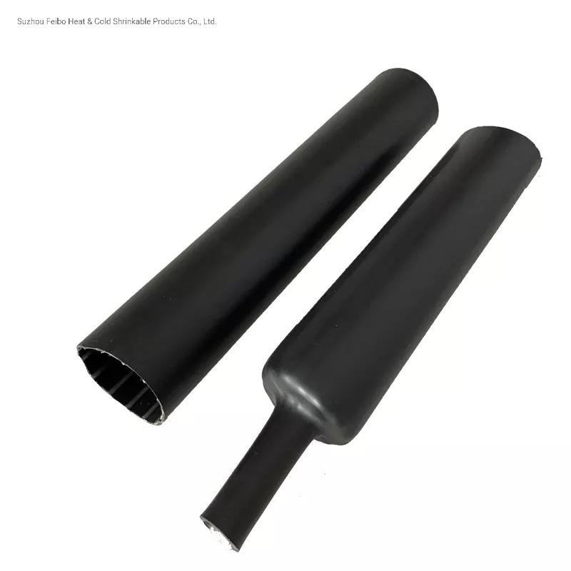 China 
                Black Insulated Double Wall Tube Lined with PE Adhesive Heat Shrink Sleeve
              manufacture and supplier