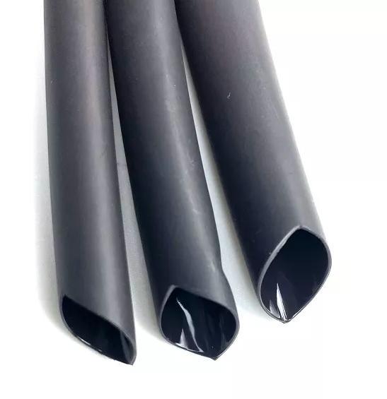 Black Insulating Dual Wall Adhesive Lined PE Woer Heat Shrink Tube with Glue