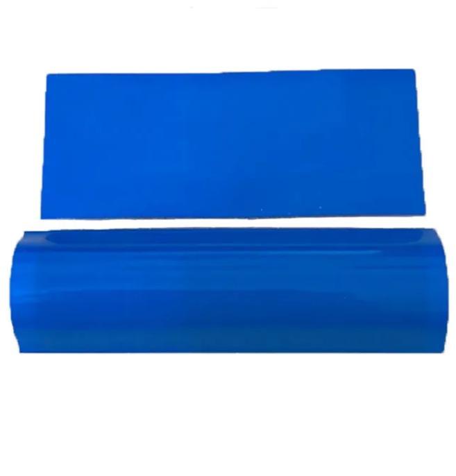 
                Tubo termo-retráctil em PVC azul tampa da bateria película termo-retráctil Proteção ambiental de isolamento
            