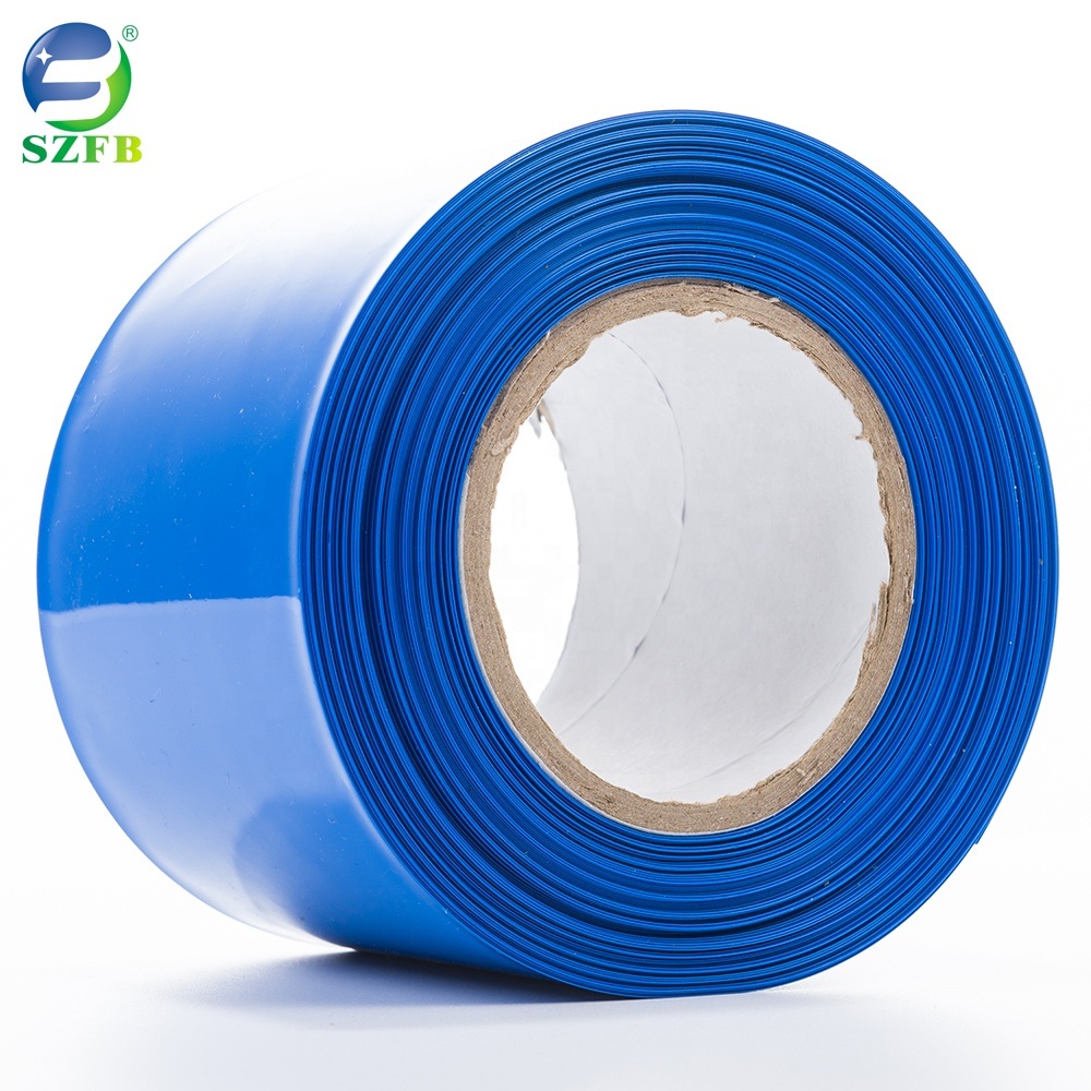 China 
                Tubo termorretráctil de PVC azul aislamiento de tubería termorretráctil Manguito de cable
              fabricante y proveedor