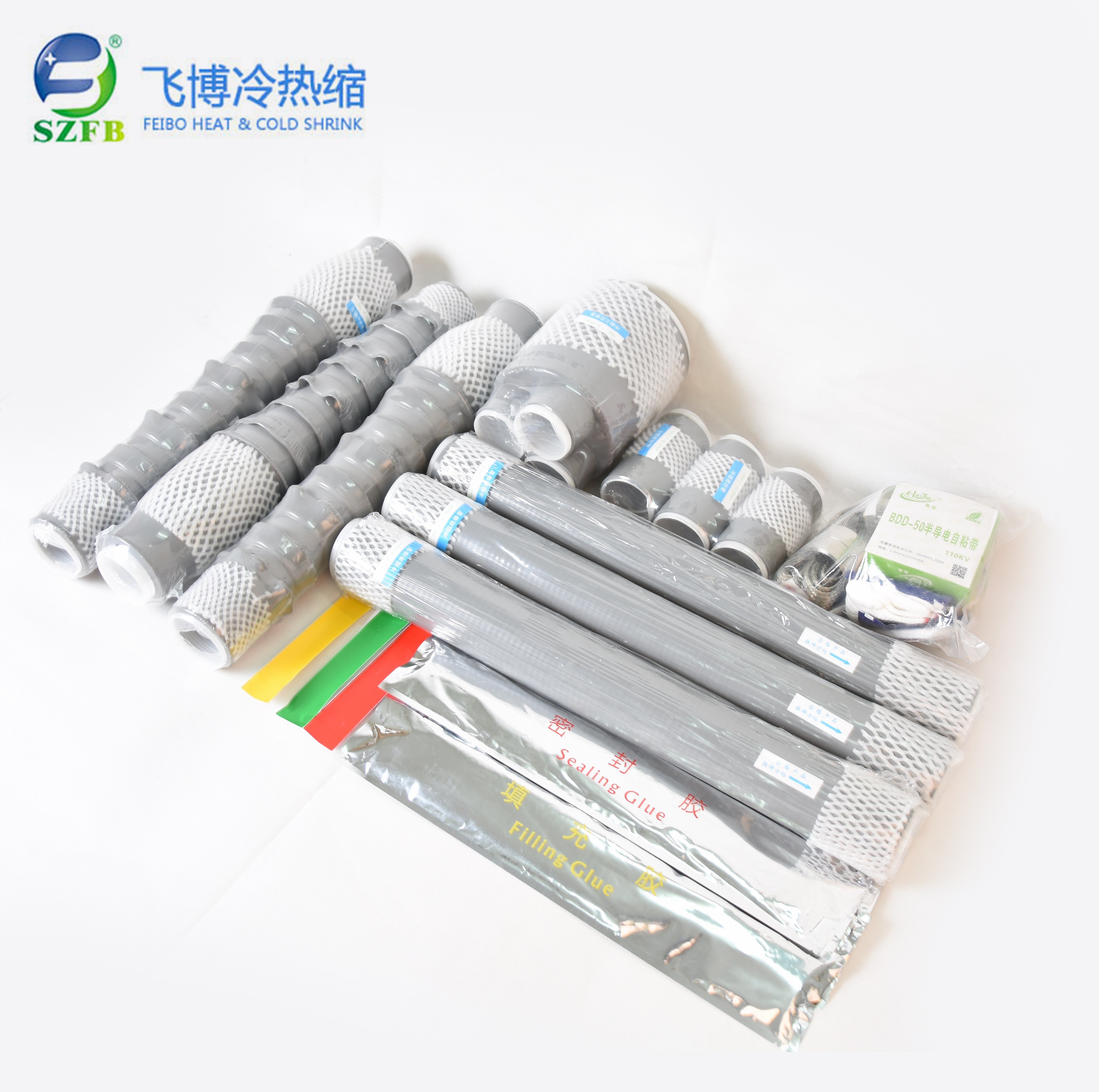 Cina 
                Kit termoretraibile a freddo per terminazione cavo all′ingrosso Slicone termoretraibile a freddo Terminazione tubo
              produzione e fornitore
