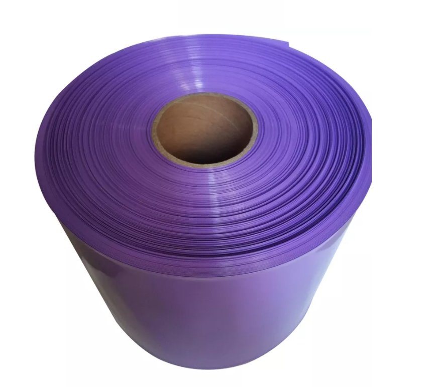 
                Película termo envolvente colorida em PVC de 50 mm para embalagem de garrafas de plástico
            