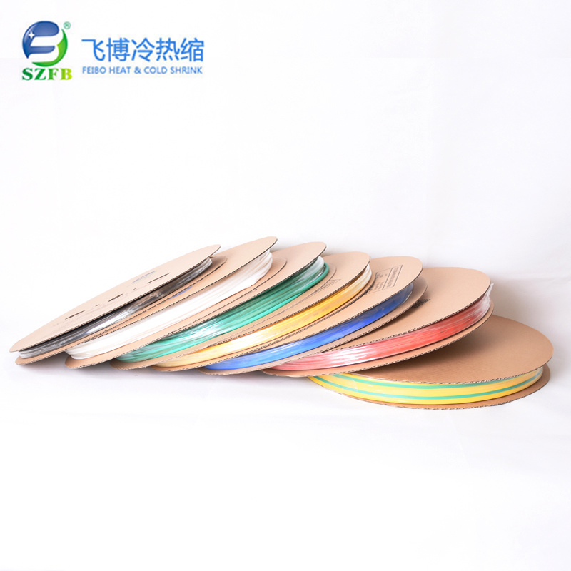 Colorful Polyolefin Single Wall Heat Shrink Insulation Tube Without Adhesive