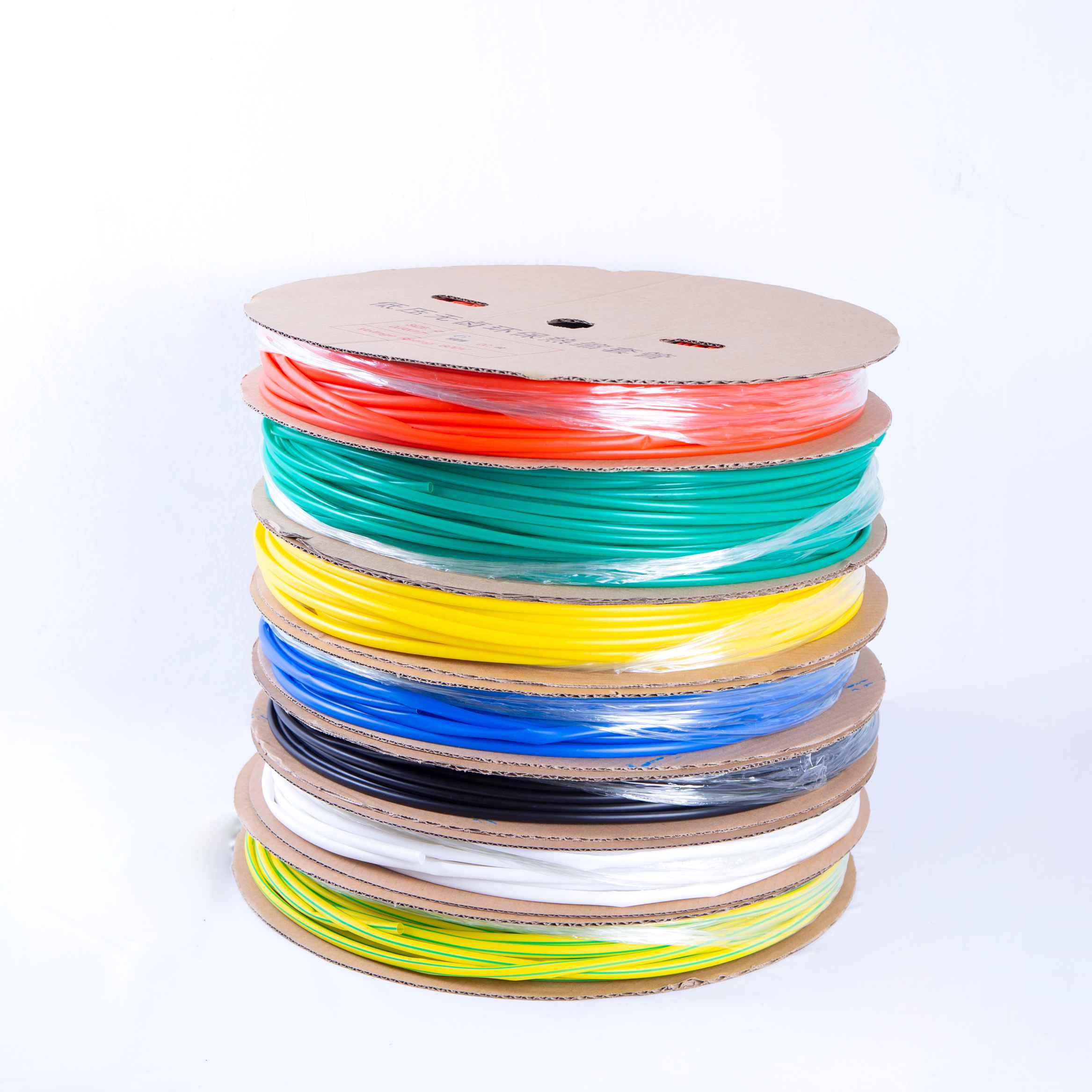 Dia 3~200mm Colorized Polyolefin Heat Shrink Tubing High Voltage Protection Wire Cable and Tube PE 600V Free Sample