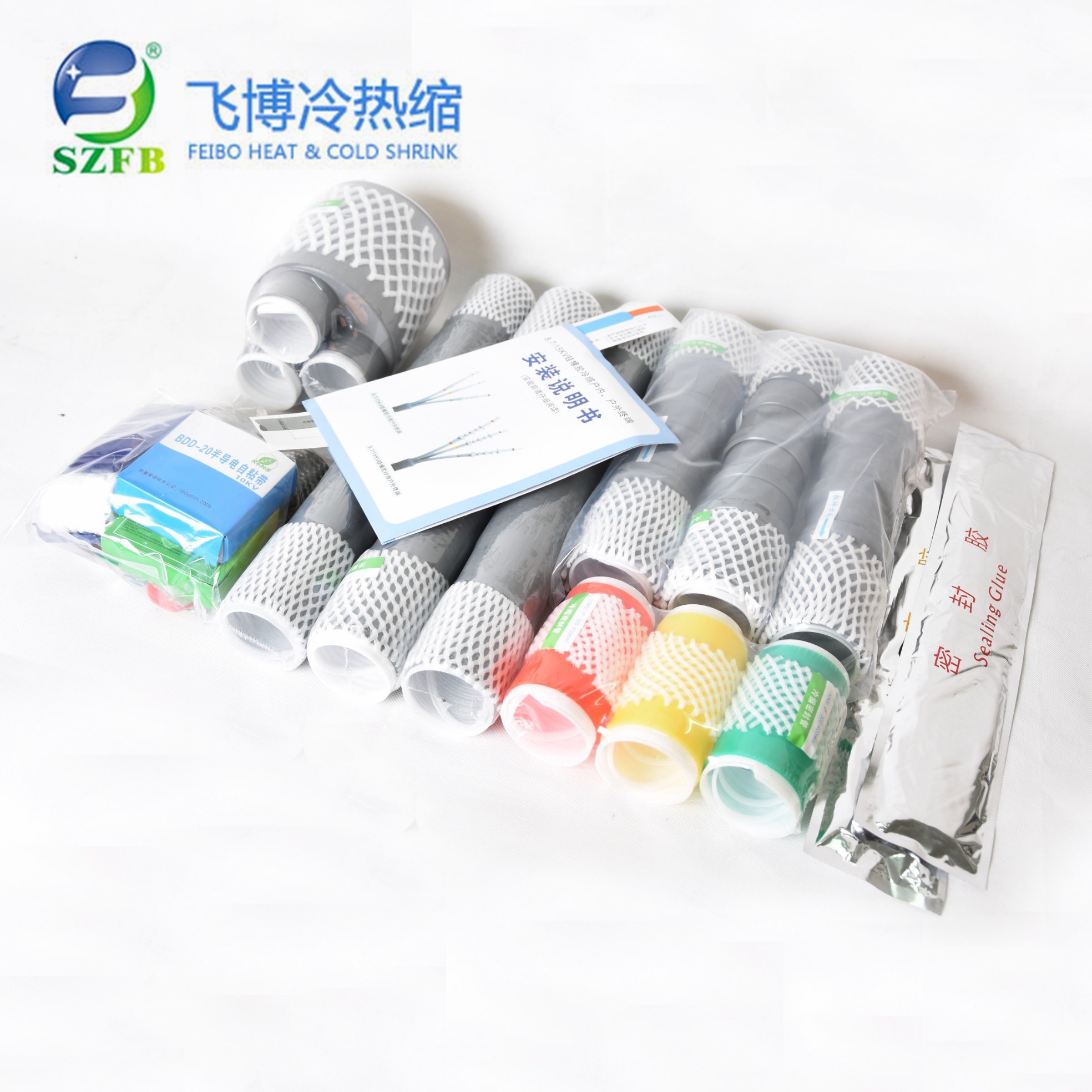 China 
                Elektrokabelzubehör 11kV 3-adrig Kaltschrumpfende Kabelabschlüsse Kits
              Herstellung und Lieferant