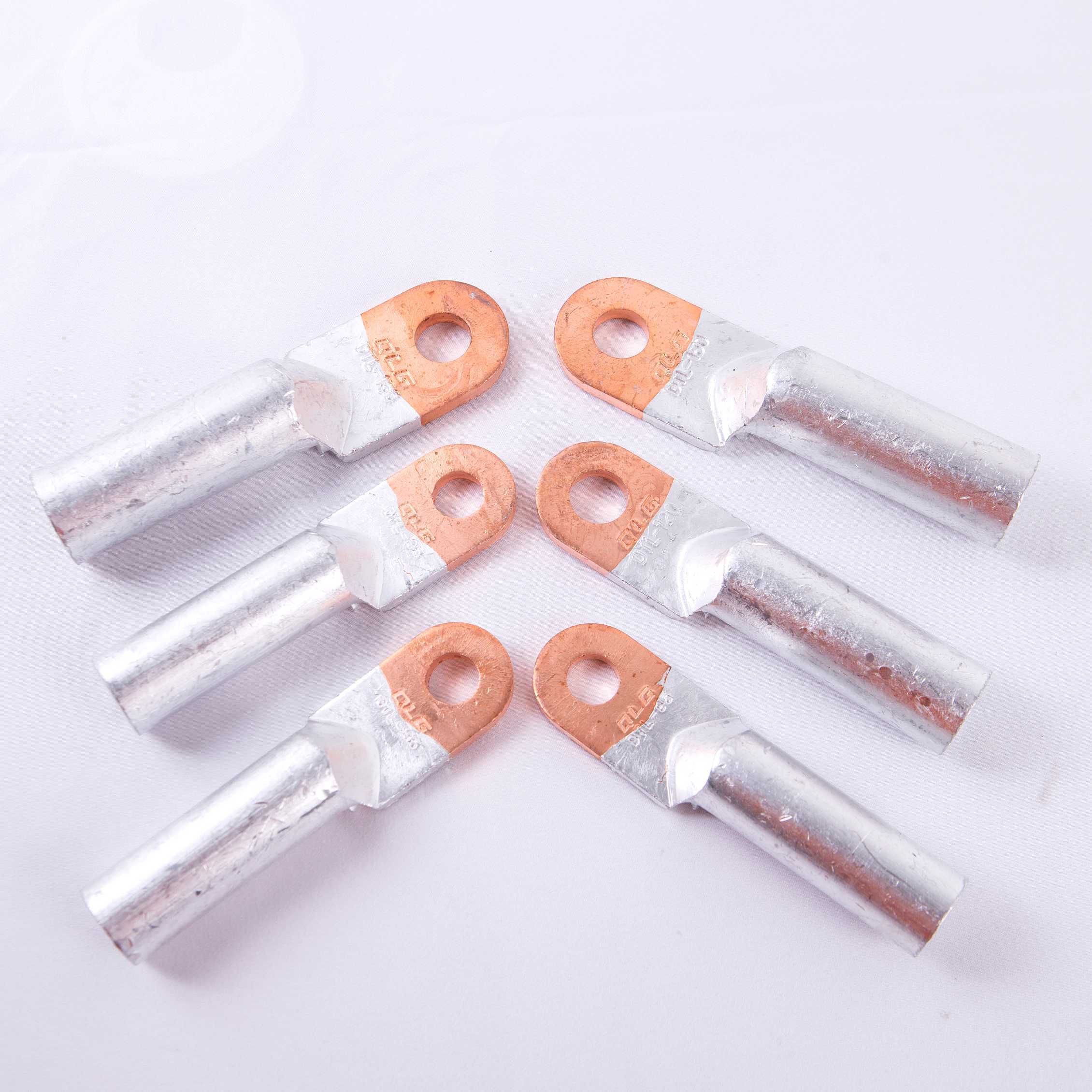 Electrical Connector Ring Type Non Insulated Round Battery Copper Ground Tube Crimp Terminals Cable Lugs for High Voltage