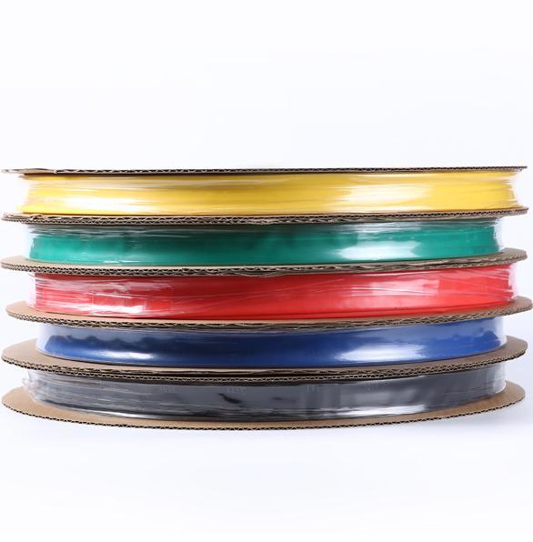 Environmental Protection Five-Color Heat Shrink Tube Color Shrink Insulation Sleeve 2 Times Thermoplastic Tube Wire Insulation Waterproof Protective Sleeve