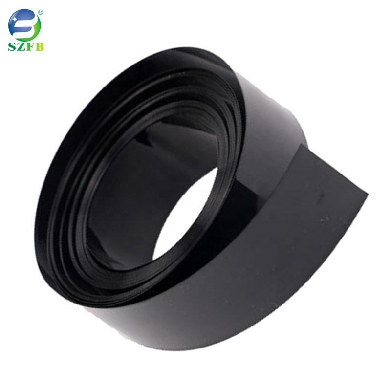 Factory Wholesale PVC Heat Shrink Tube Black Battery Heat Shrink Wrap PVC Shrinkable Sleeve